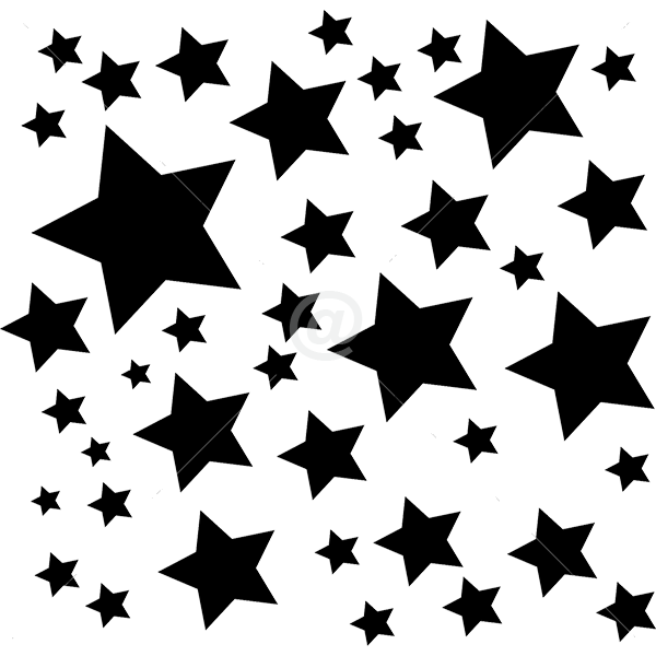 A1007 Wall Stars Stickers Decals