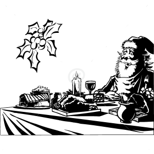 V4053--Christmas-tree-Chef-kitchen-cuisine-stickers-food-lavage-shopping