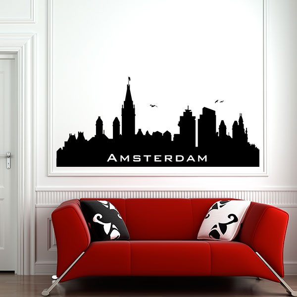 V4159-Amsterdam-City-Building-Stickers-Wall